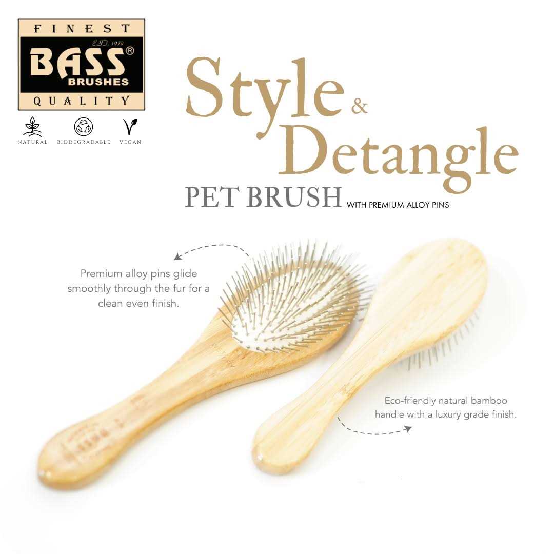 Bass Brushes Pet Brush Style Detangle - Nail Gallerys