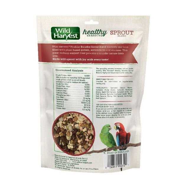 Wild Harvest Healthy Benefits Sprout Blend Bird Treats - Nail Gallerys