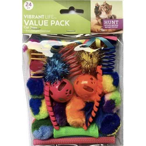 Vibrant Life 24 Piece Value Pack Cat Toys - Nail Gallerys