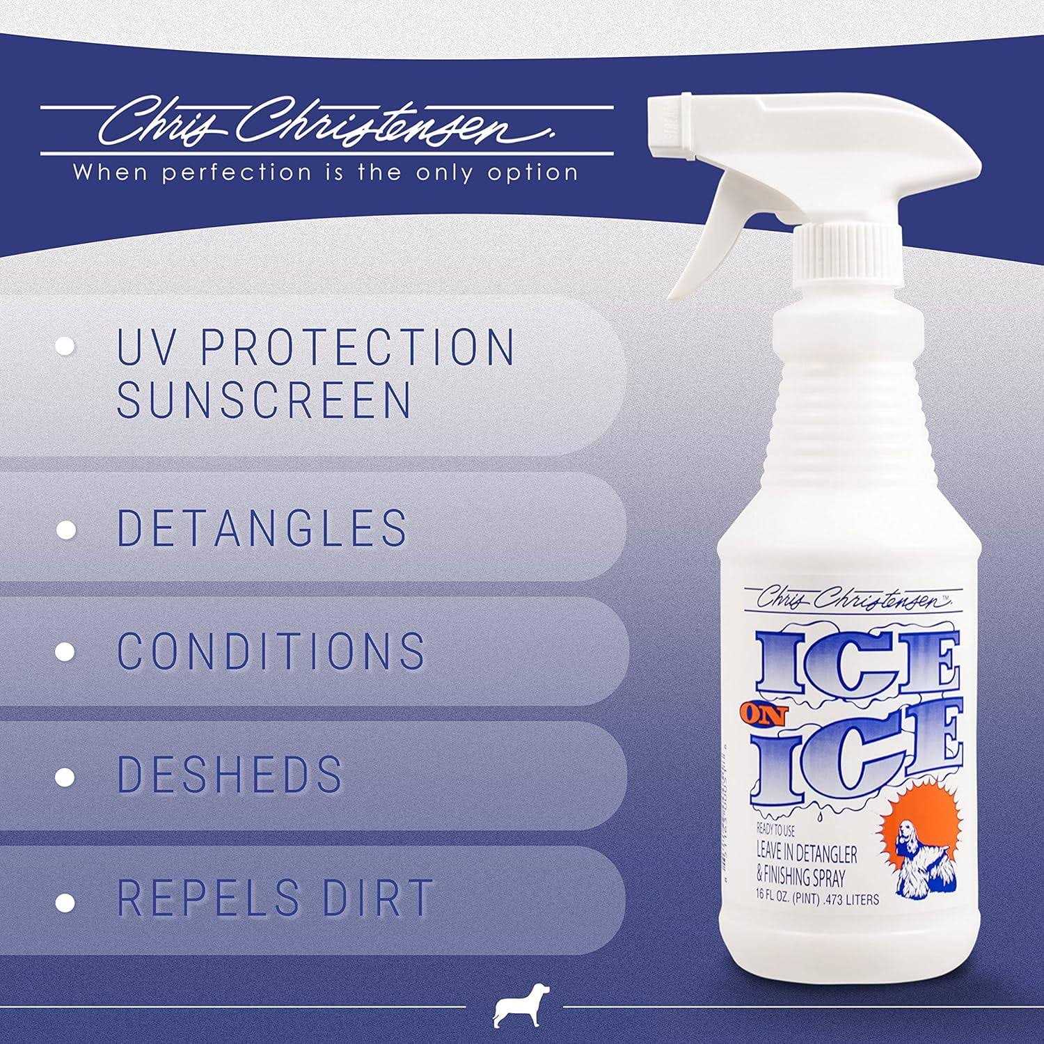 Chris Christensen Ice on Ice Detangler and Finishing Dog Spray - Nail Gallerys