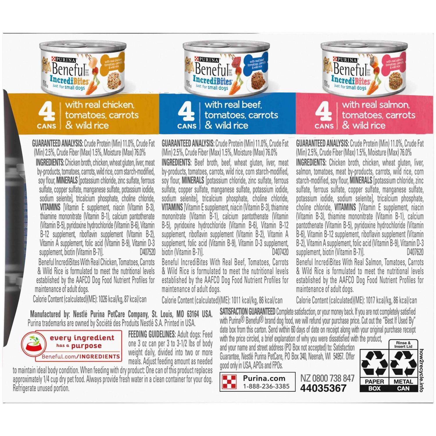 Purina Beneful IncrediBites Small Breed Wet Dog Food Variety Pack - Nail Gallerys