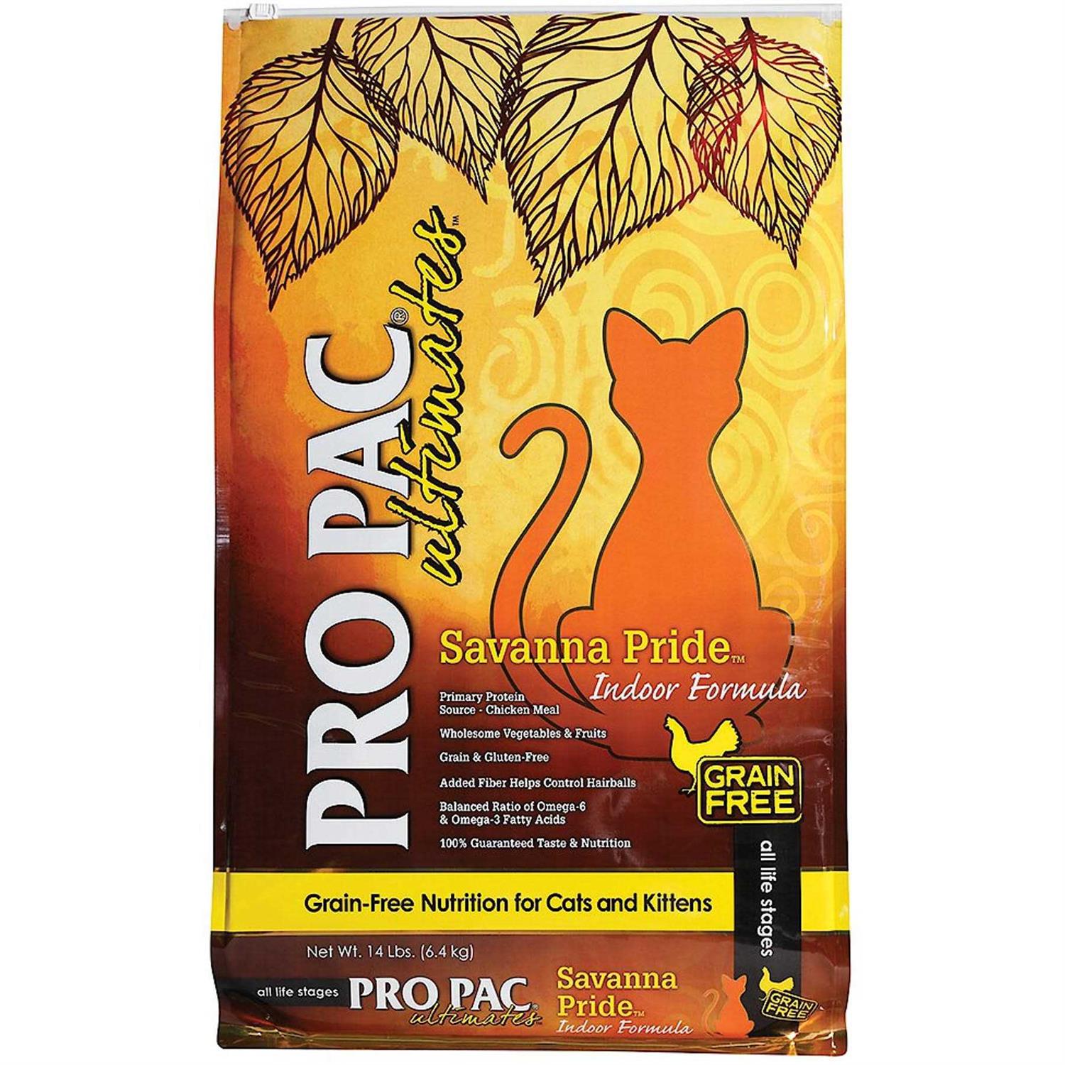 Pro Pac Ultimates Savanna Pride Grain-Free Indoor Dry Cat Food - Nail Gallerys