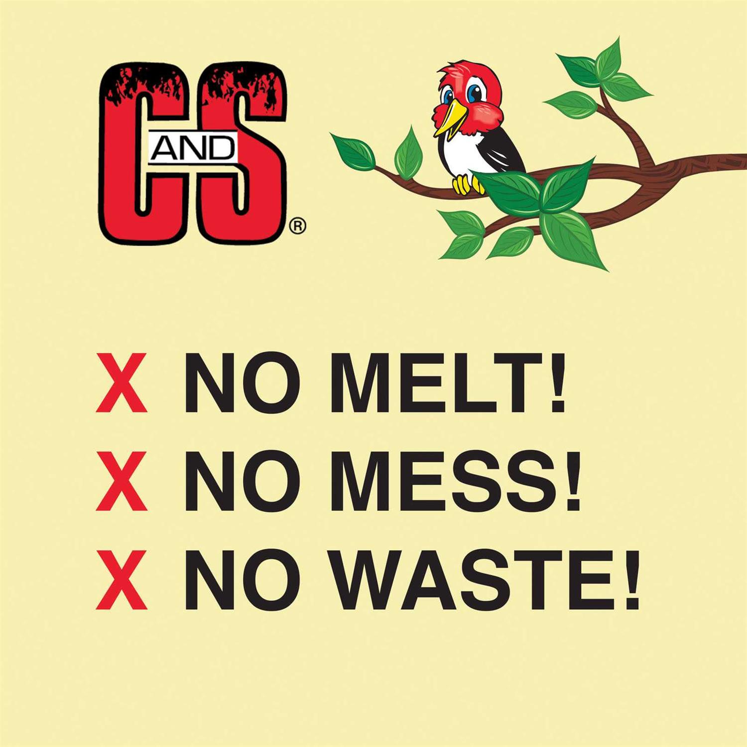 C & S Products No Melt Suet Dough Woodpecker & Songbird Wild Bird Food - Nail Gallerys