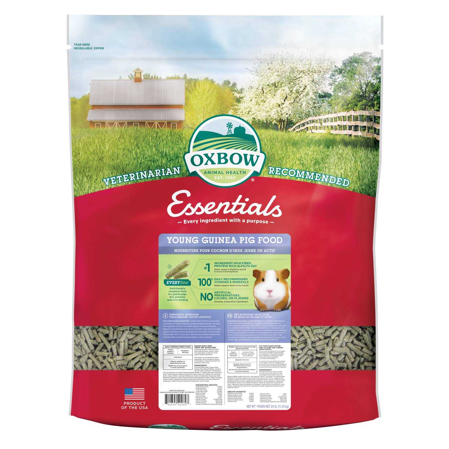Oxbow Essentials Young Guinea Pig Food - Nail Gallerys