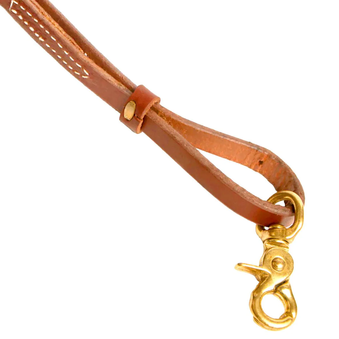 Poplar Head Premium Oiled Harness Leather Adjustable Roping Rein - Nail Gallerys