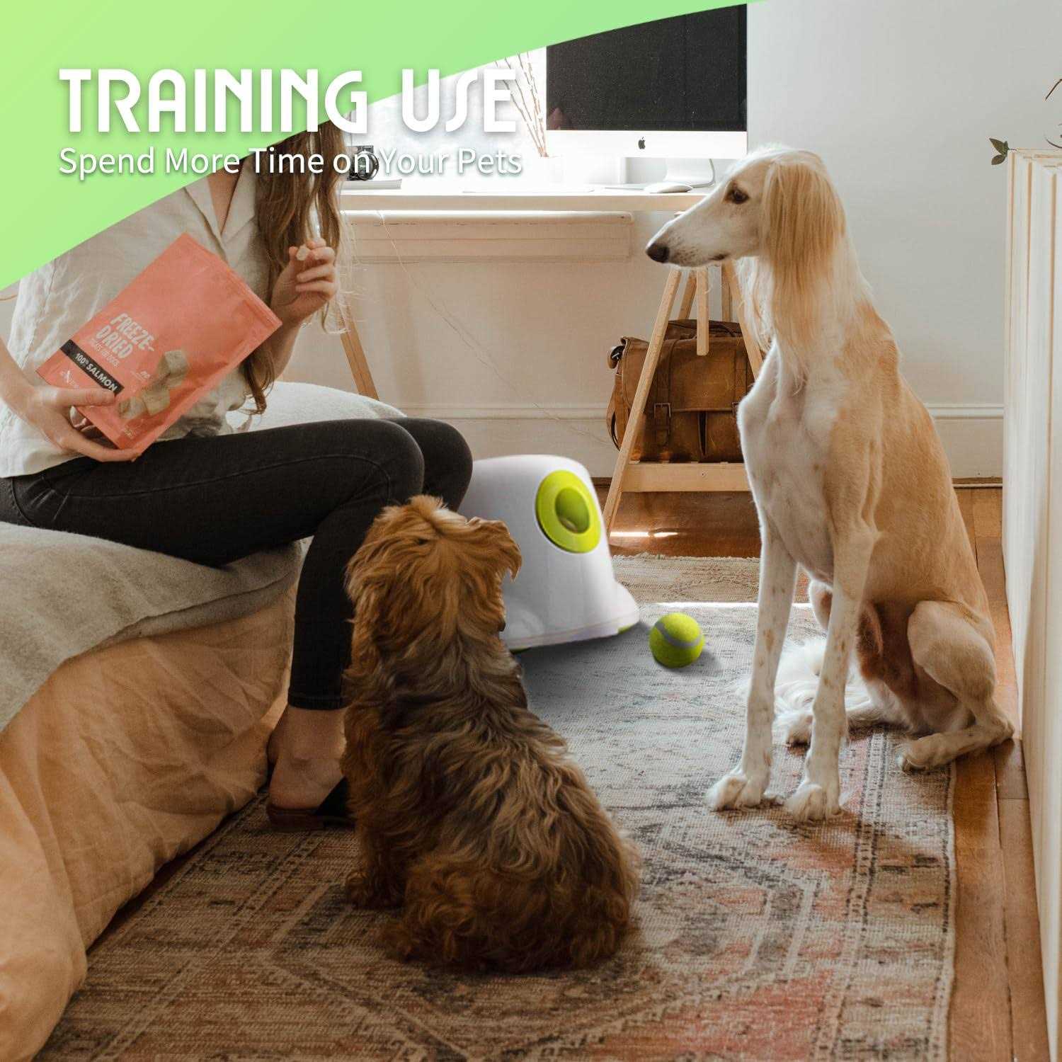 ALL for PAWS AFP Automatic Ball Launcher for Dogs,Dog Ball Launcher Automatic,Tennis Ball Machine,Includes 3pcs Tennis Balls for Dogs - Nail Gallerys
