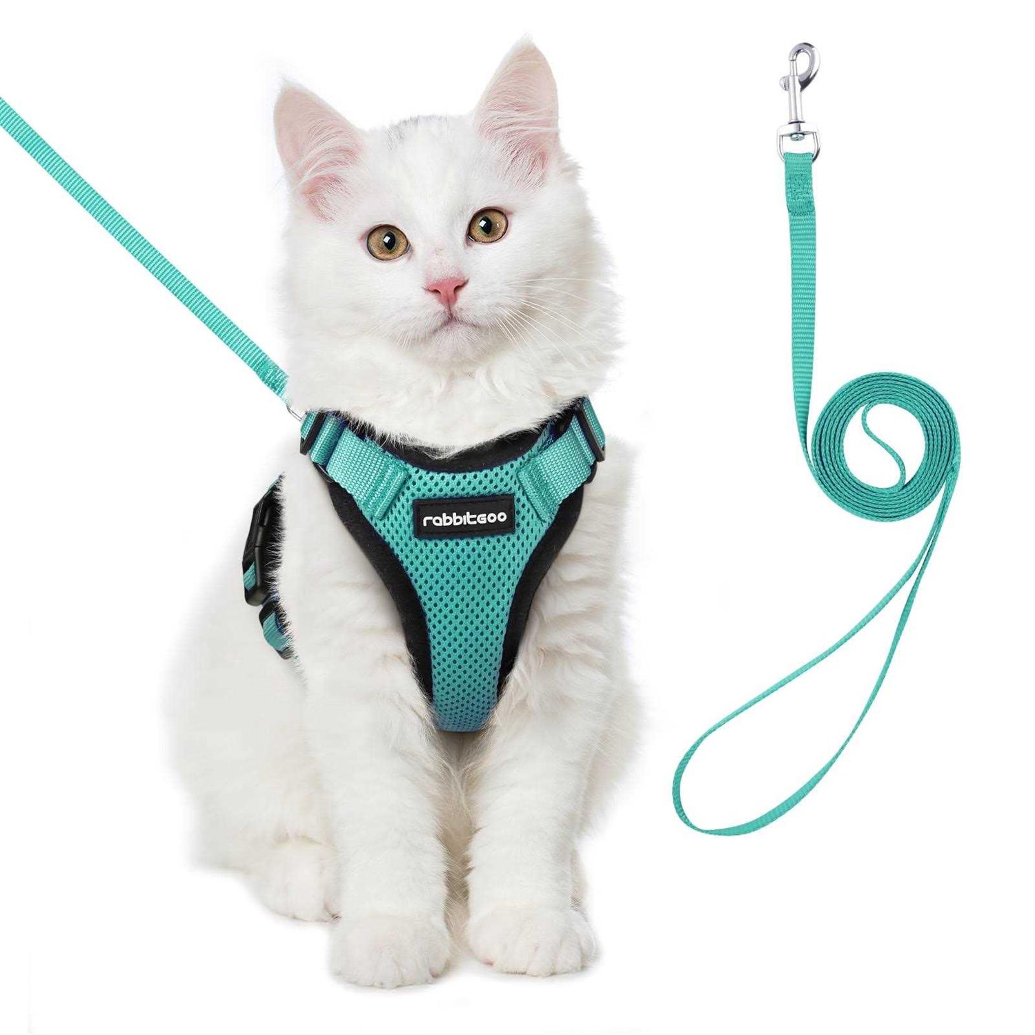 Rabbitgoo Cat Harness and Leash for Walking Escape Proof Soft Adjustable Vest Harnesses for Cats - Nail Gallerys