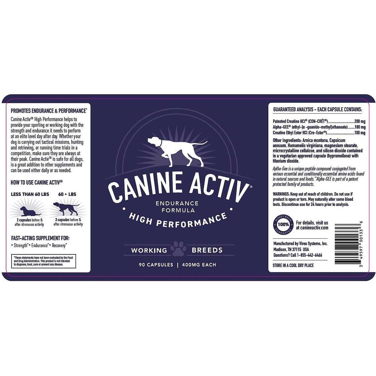 Vireo Canine Activ High Performance - Nail Gallerys