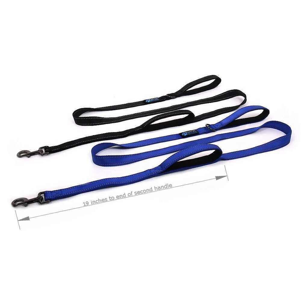 Max and Neo Double Handle Traffic Dog Leash Reflective We Donate a Leash to a Dog Rescue for Every Leash Sold - Nail Gallerys