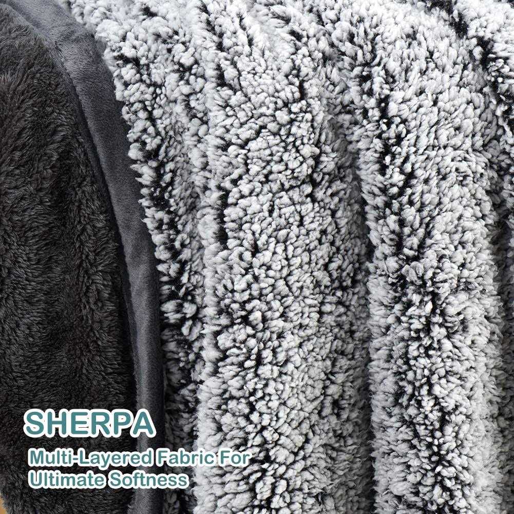 Waterproof Dog Blanket Soft Fluffy Plush Pet Blanket with Liquid Pee Proof Reversible Sherpa Couch Bed Cover Protector Throw Blanket for cats & Dogs - Nail Gallerys