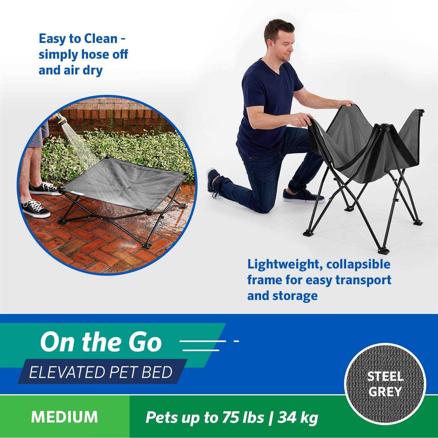 Coolaroo On-the-Go Elevated Pet Bed - Nail Gallerys