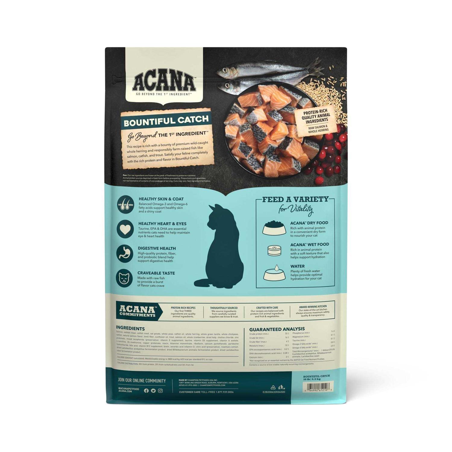 Acana Bountiful Catch Dry Cat Food - Nail Gallerys