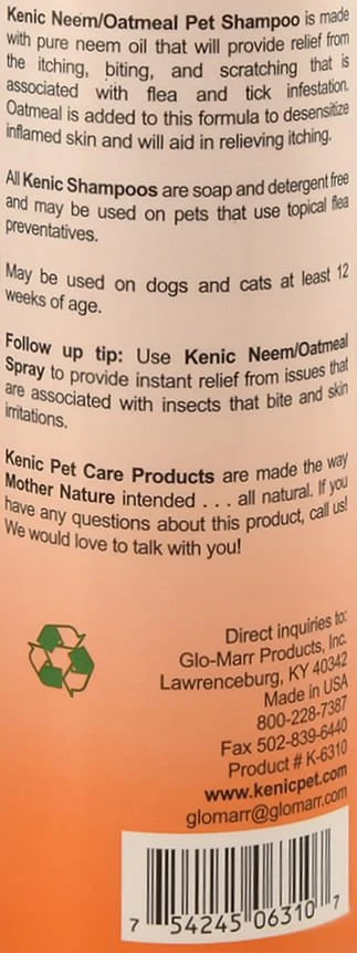 Kenic Neem Oatmeal Pet Shampoo - Nail Gallerys