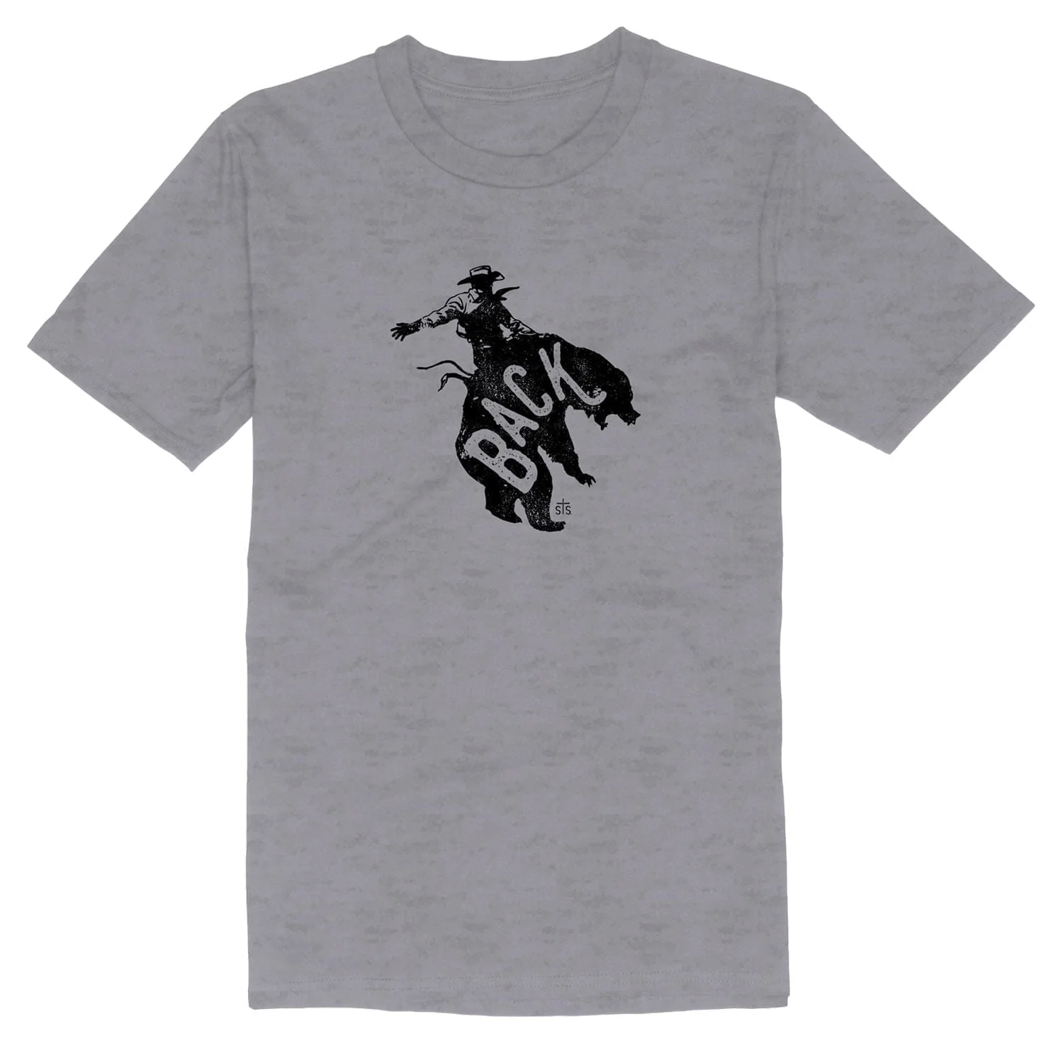 STS Ranchwear Bareback Tee, Gray - Nail Gallerys