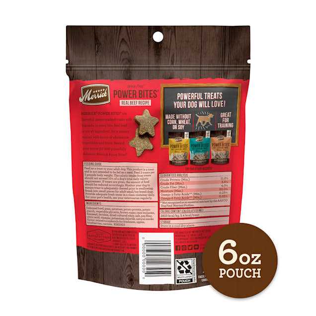 Merrick Real Beef Power Bites Dog Treats - Nail Gallerys