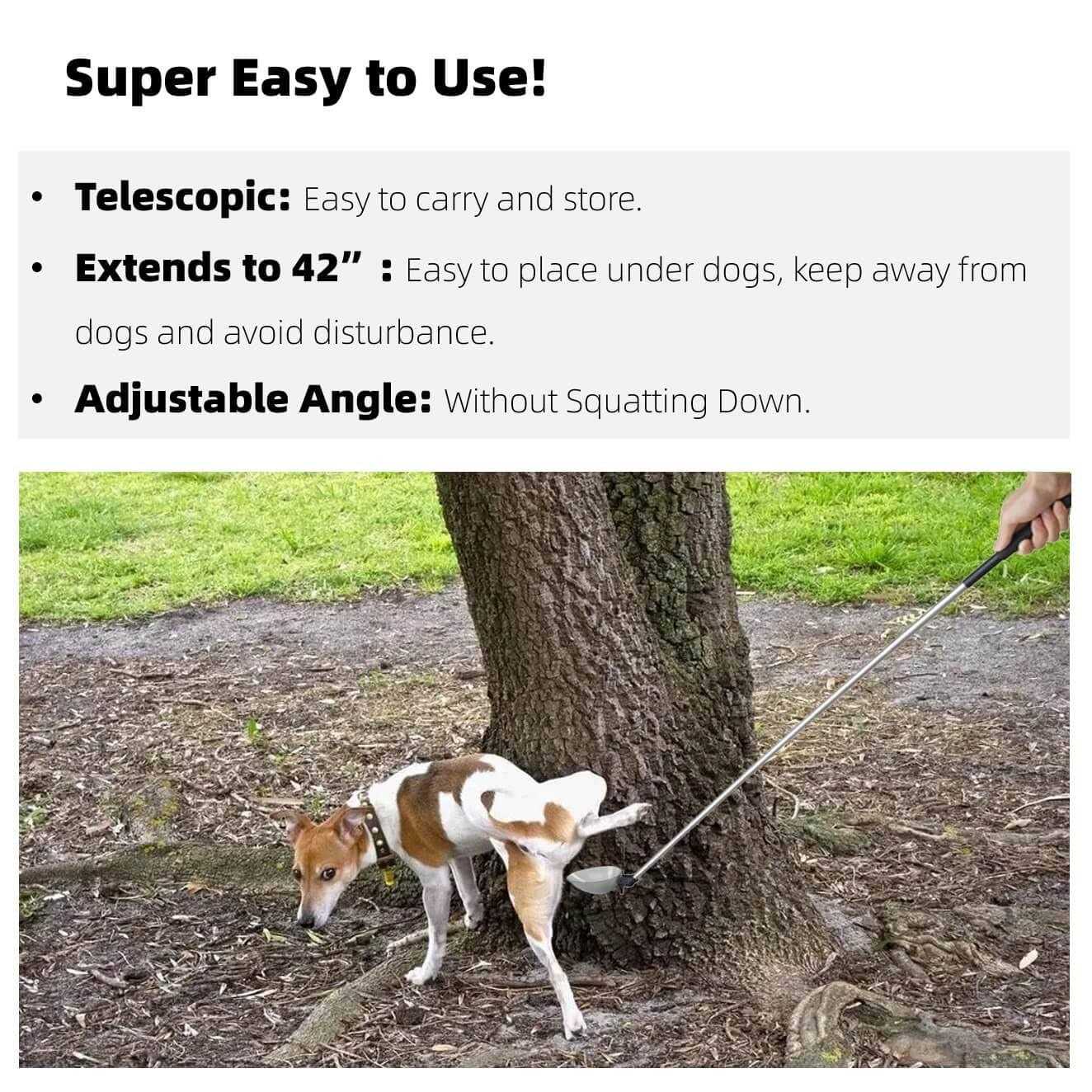iNenya Dog Urine Sample Catcher,Long Handled Telescopic Dog Urine Collector,Super Easy to Usy Dog Pee Catcher Urine Stick for Small Large Female - Nail Gallerys