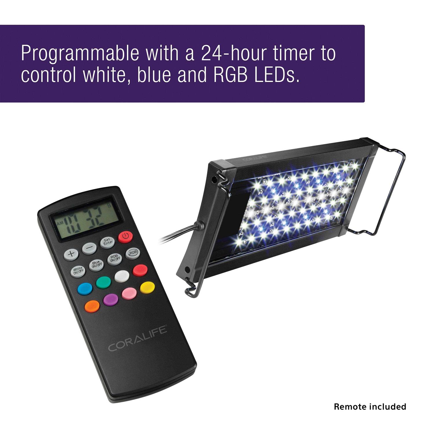 Coralife Aqualight Mini Aquarium LED Light Fixture - Nail Gallerys