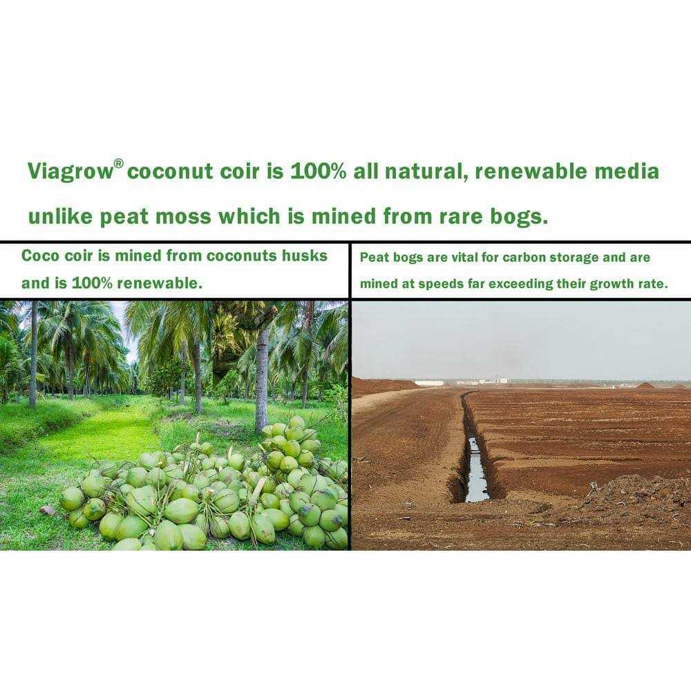Viagrow Coco Coir 72 Qt. / 68 L / 18 gal. Premium Coconut Reptile Substrate Coco Chips - Nail Gallerys