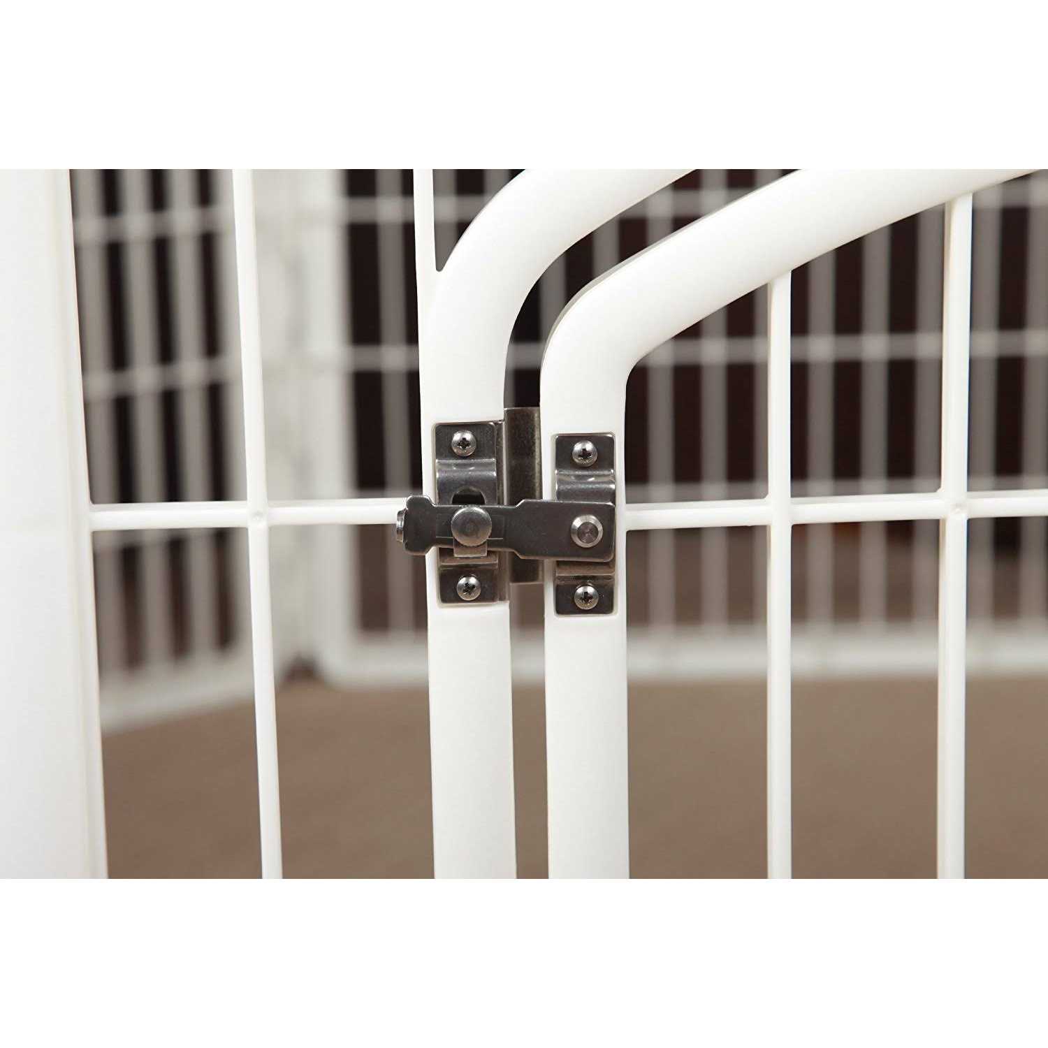 Iris Exercise 8-Panel Pet Playpen with Door - Nail Gallerys