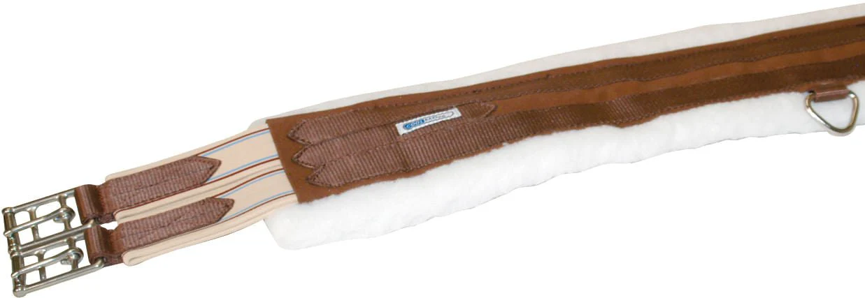 Lettia CoolMax Fleece Lined Girth, Brown - Nail Gallerys