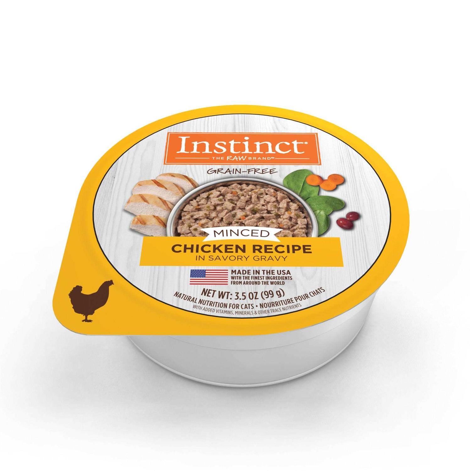 Instinct Grain-Free Minced Recipe Real Wet Cat Food Cups - Nail Gallerys