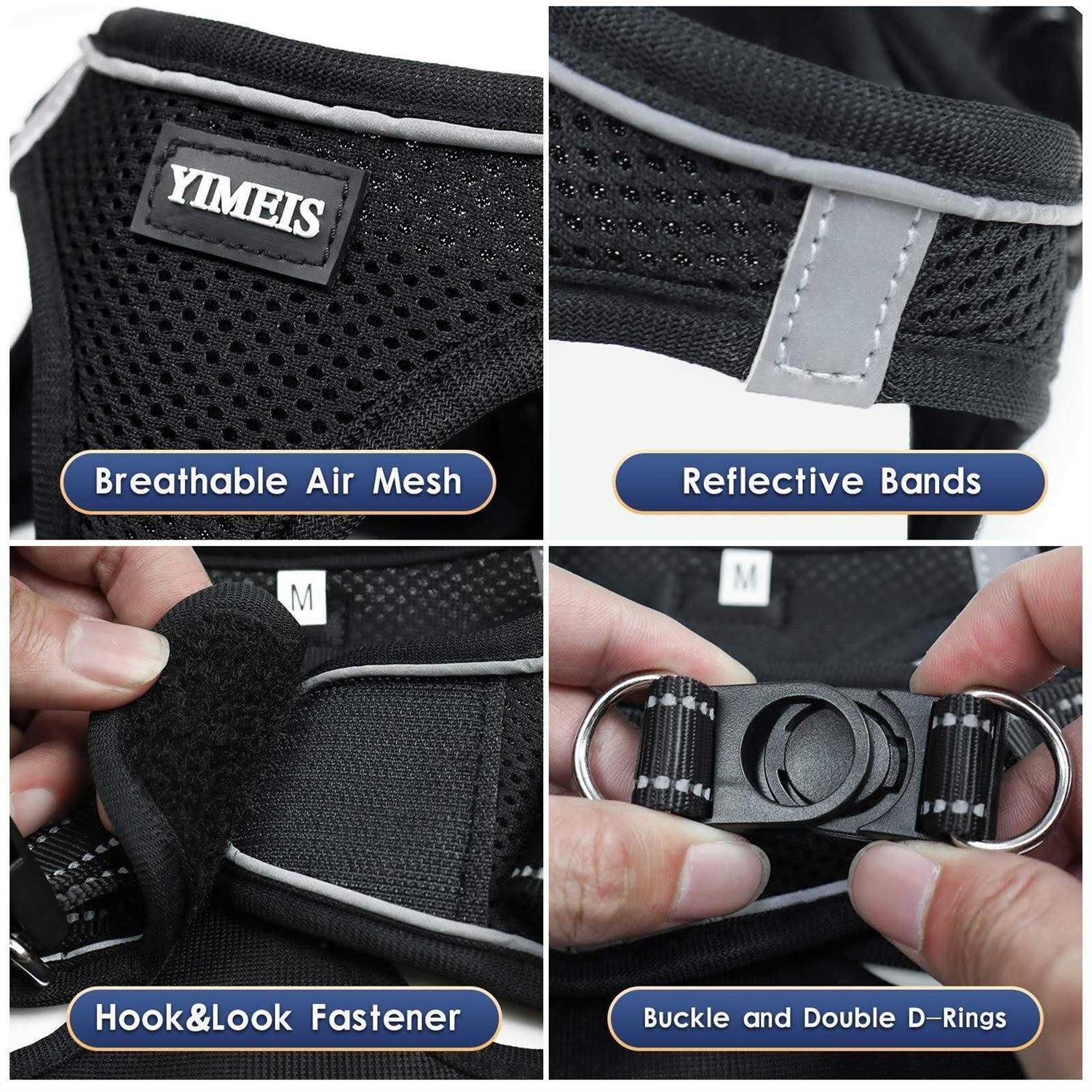 YIMEIS Dog Harness and Leash Set No Pull Soft Mesh Pet Harness - Nail Gallerys