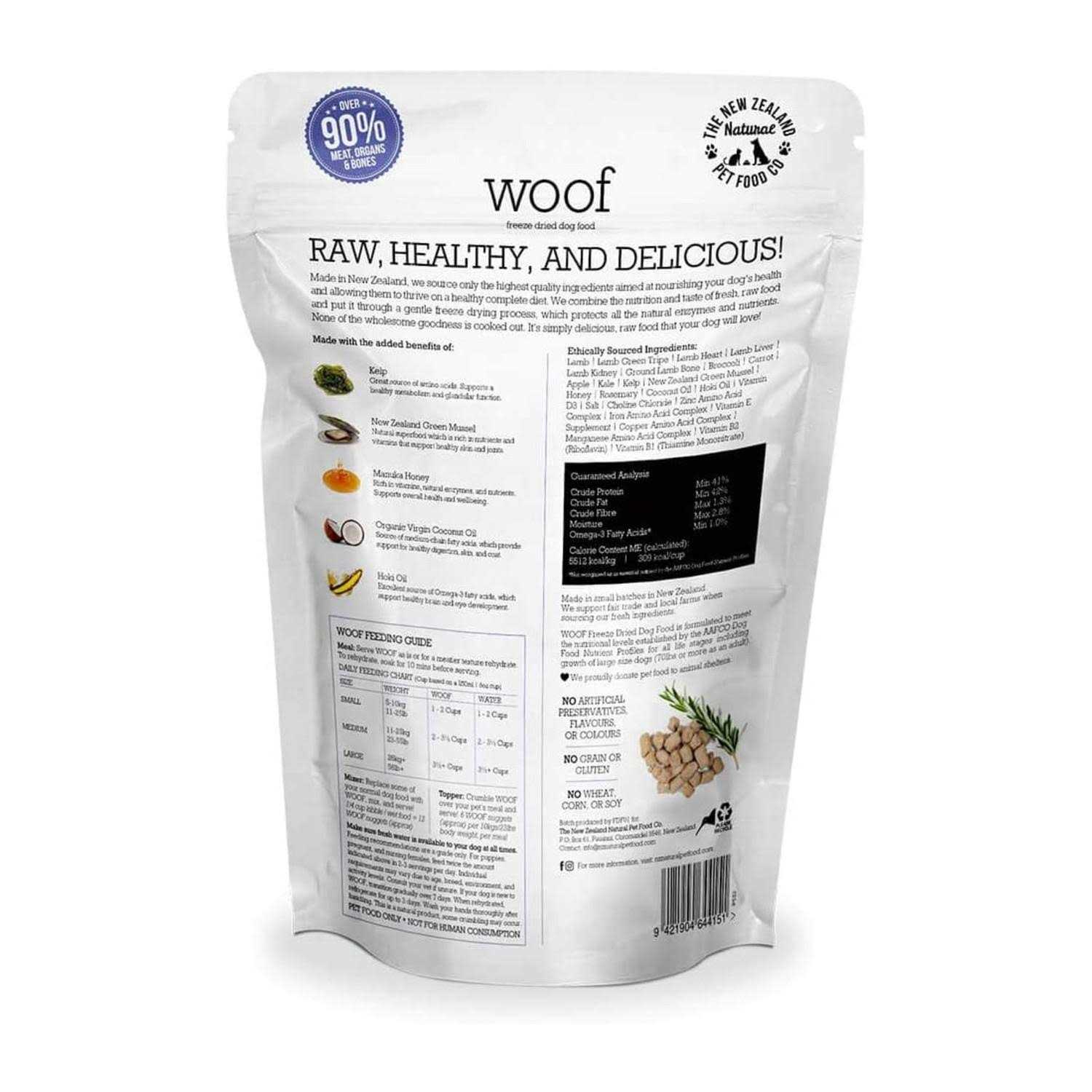 Woof Lamb Freeze Dried Dog Food - Nail Gallerys