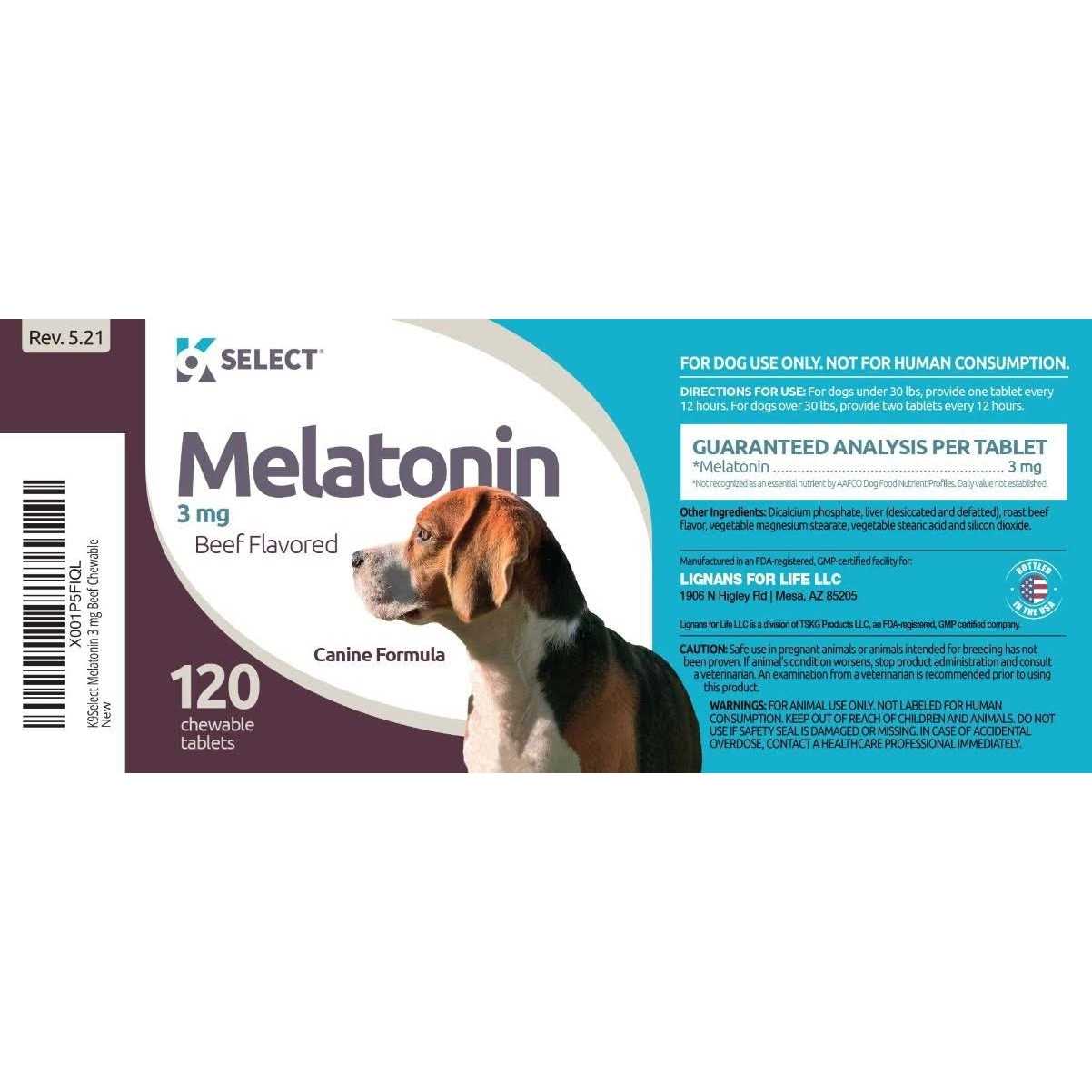 K9 Select Melatonin Beef Flavor Calming Dog Supplement - Nail Gallerys