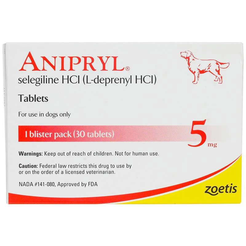Rx Anipryl selegilline HCl (L-deprenyl HCl) Tablets for Dogs - Nail Gallerys