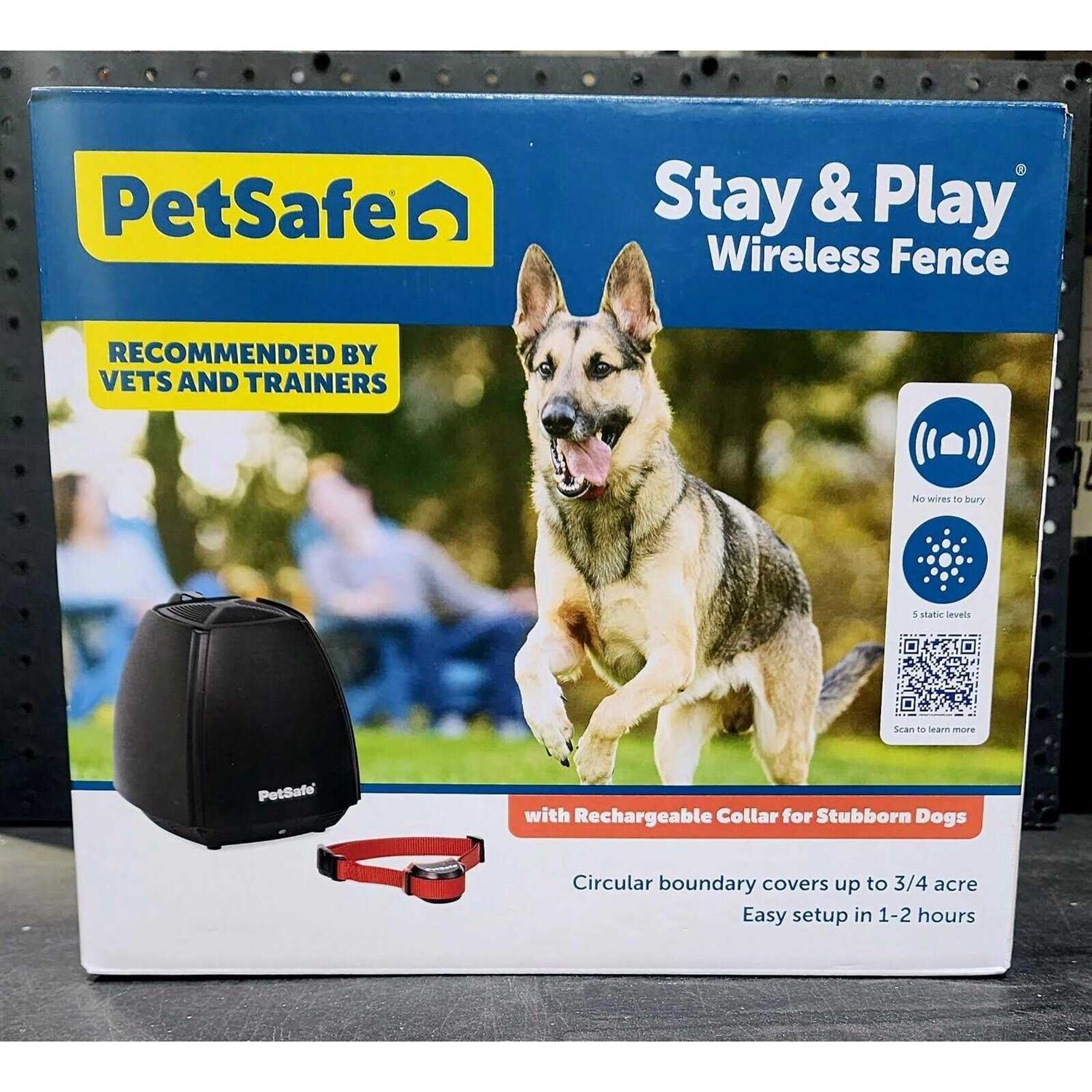 Petsafe Stay + Play Rechargeable Wireless Fence Stubborn Dog Fence Pif00-13663 - Nail Gallerys