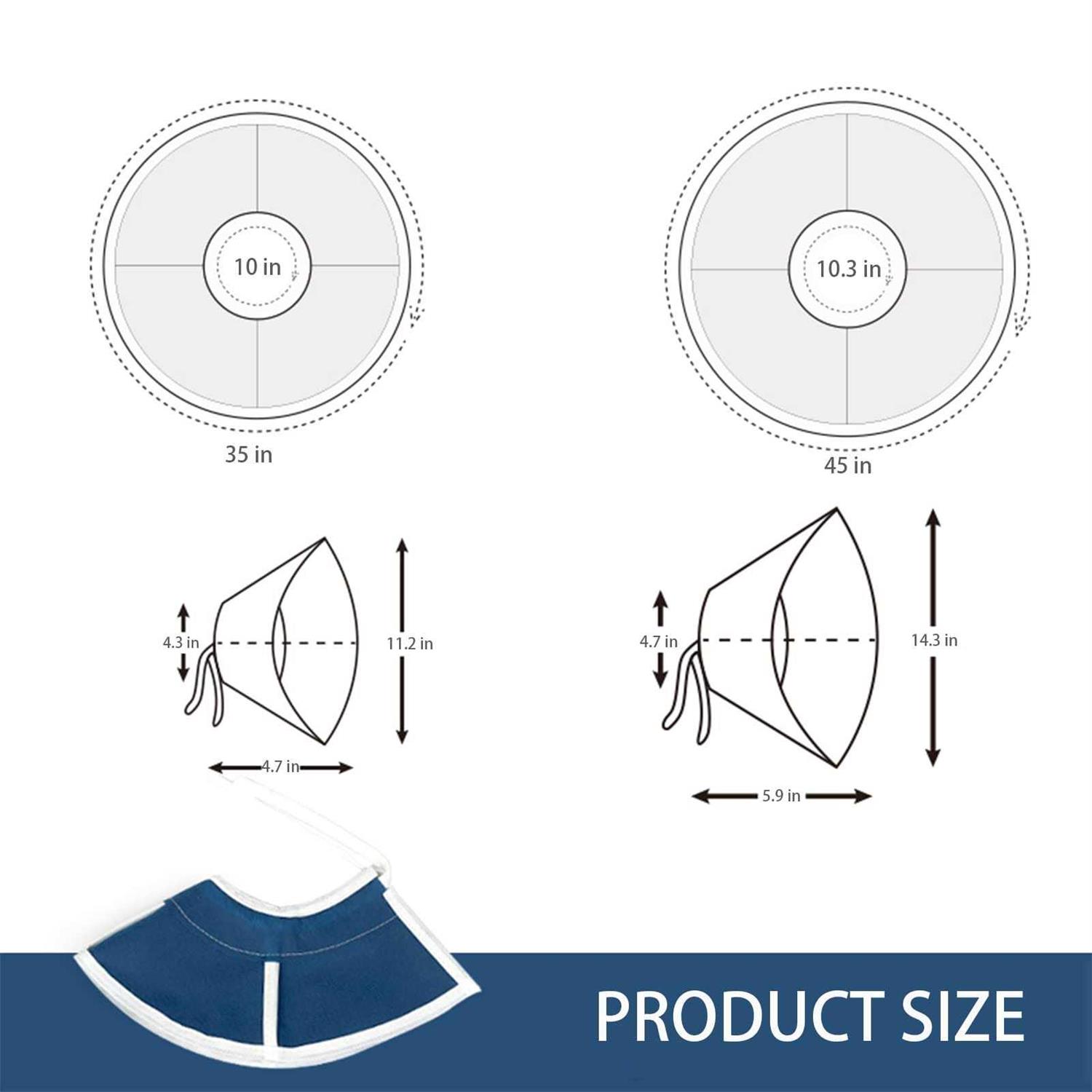 NonwovenEco Soft Recovery Cat Cone Collar Dog Neck Donut Collar After Surgery - Nail Gallerys