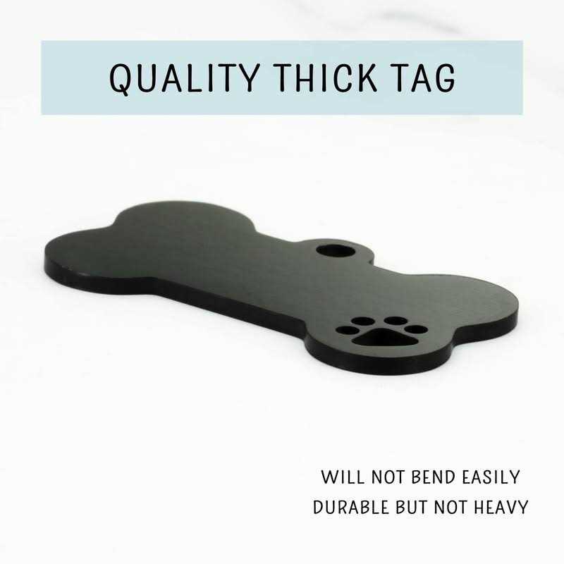 Ultra Joys Stainless Steel Pet ID Tags, Personalized Dog Tags Engraved for Pets On Both Sides, Dog Bone Tag, Customized Dog Tags and Cat Tags - Nail Gallerys