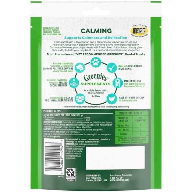 Greenies Supplements Calming Chews for Dogs Chicken Flavor - Nail Gallerys