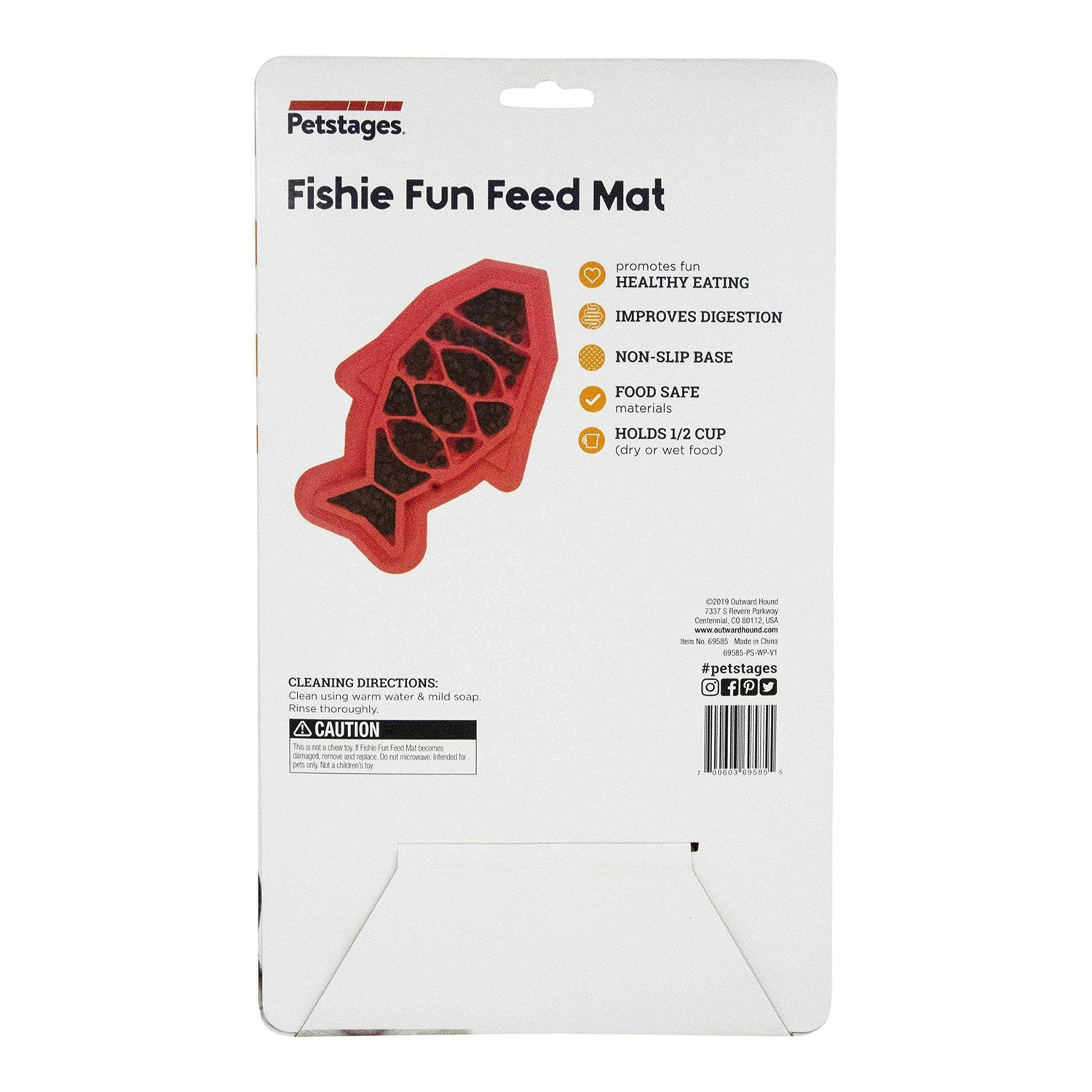 Petstages Fishie Fun Feed Mat Cat Feeder - Nail Gallerys