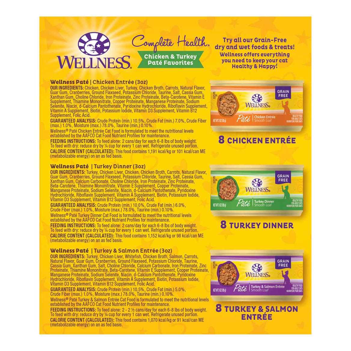 Wellness Chicken & Turkey Pate Complete Health Favorites Variety Pack - Nail Gallerys