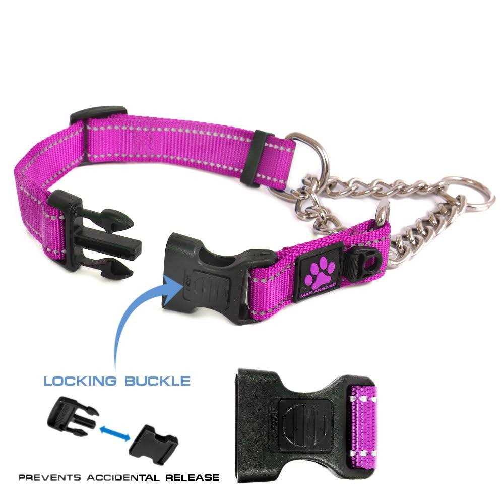 Max and Neo Stainless Steel Chain Martingale Collar We Donate a Collar to a Dog Rescue for Every Collar Sold - Nail Gallerys