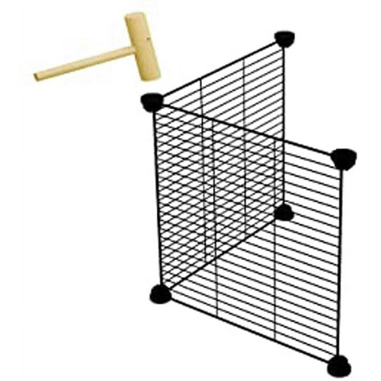 Mcage 48 Extra Large Guinea Pig Dwarf Rabbit Habitat Yard Hamster Turtle Critters Cage Center Divider with Door Mouse Mice Bunny Enclosure - Nail Gallerys