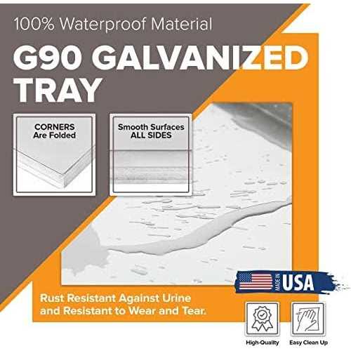 Pinnacle Systems Midwest Metal Replacement Dog Crate Pan Chew Proof Crack Proof Pet Kennel Tray Midwest Central Dog Crate Pan Pet - Nail Gallerys