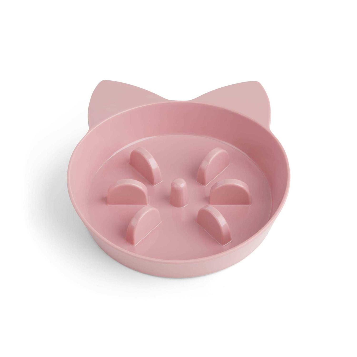 EveryYay Take It Slow Mauve Slow Feeder Cat Bowl - Nail Gallerys