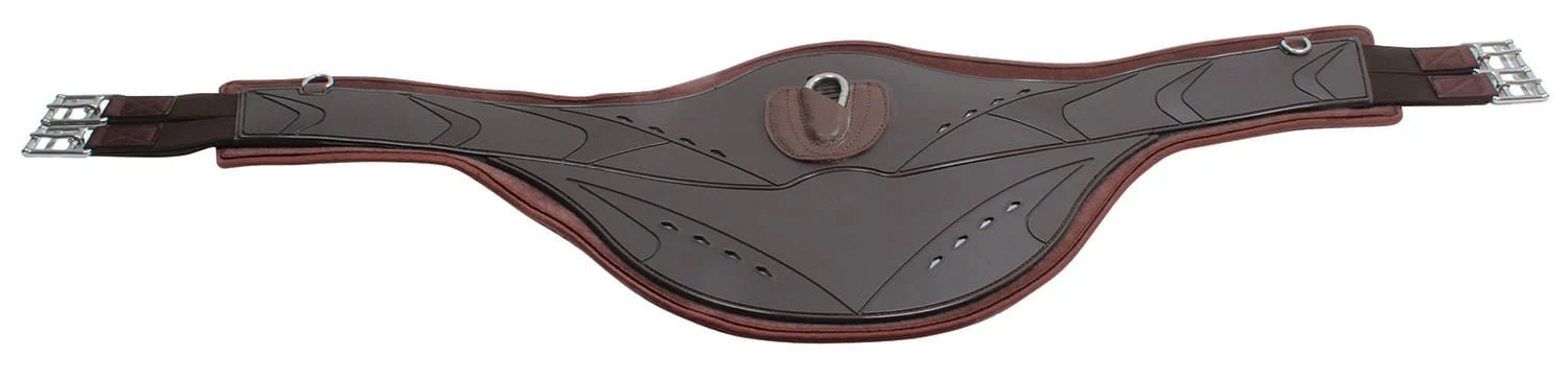 Professional's Choice Contoured Belly Guard Jump Girth, Brown - Nail Gallerys