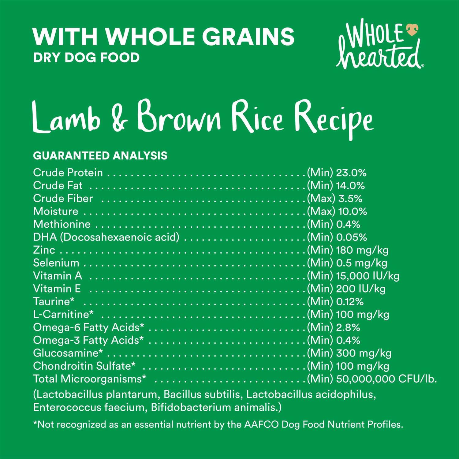 WholeHearted Lamb & Brown Rice Recipe with Whole Grains Dry Dog Food - Nail Gallerys