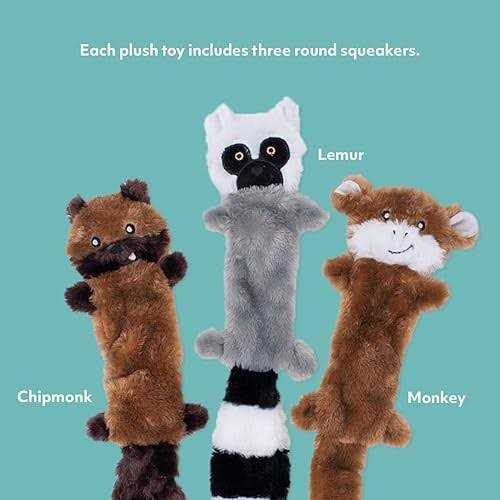ZippyPaws Skinny Peltz Dog Toy Chipmunk - Nail Gallerys