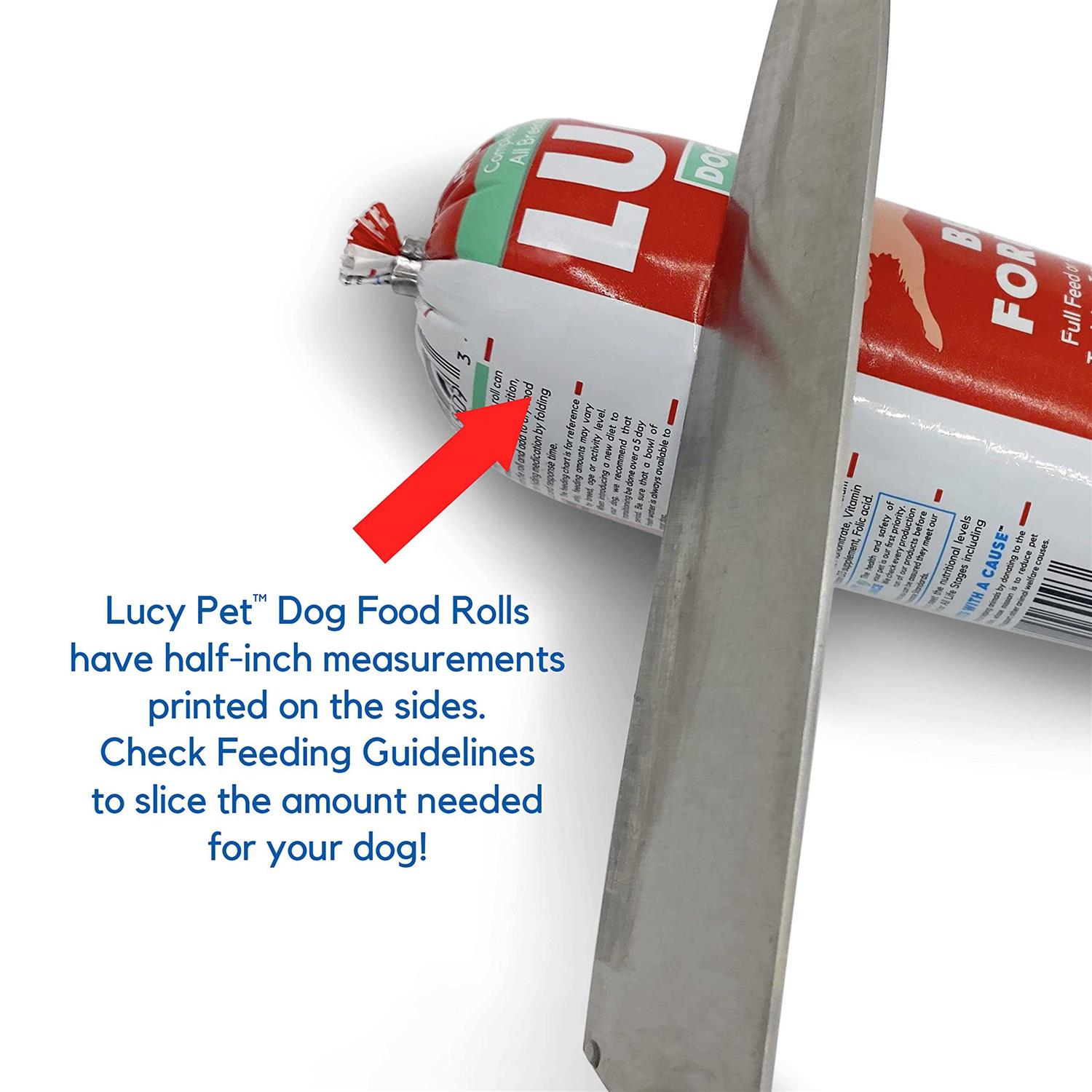 Lucy Pet Products Beef Dog Food Roll - Nail Gallerys