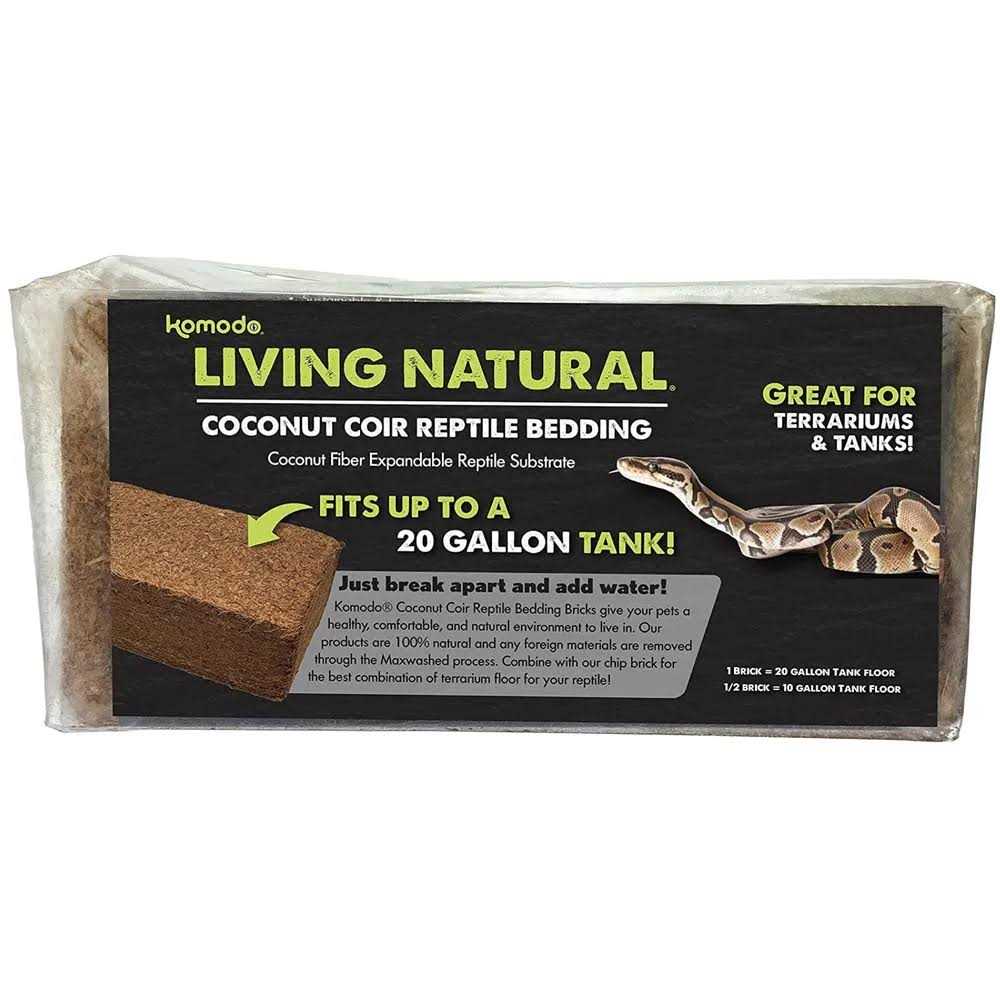 Komodo Living Natural Coconut Coir Reptile Bedding Brick - Nail Gallerys