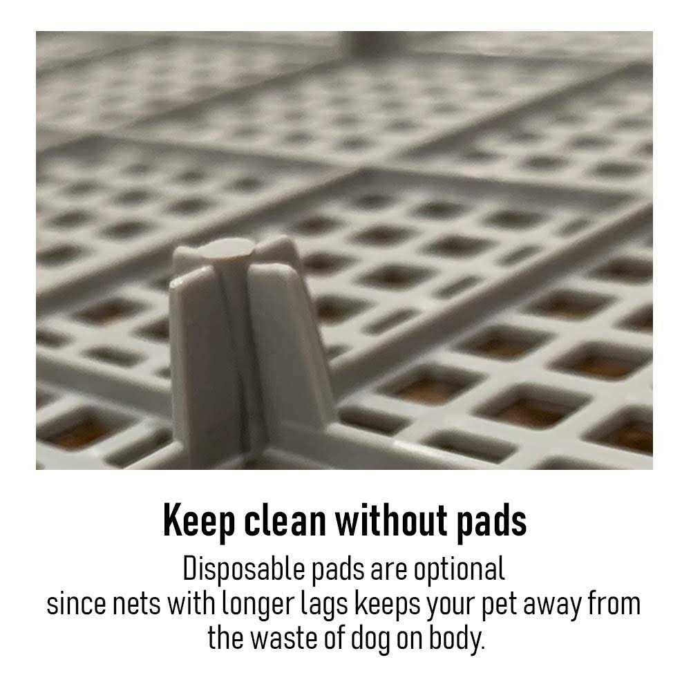 PS KOREA Indoor Dog Potty Tray with Protection Wall Every Side for No Leak, Spill, Accident - Nail Gallerys