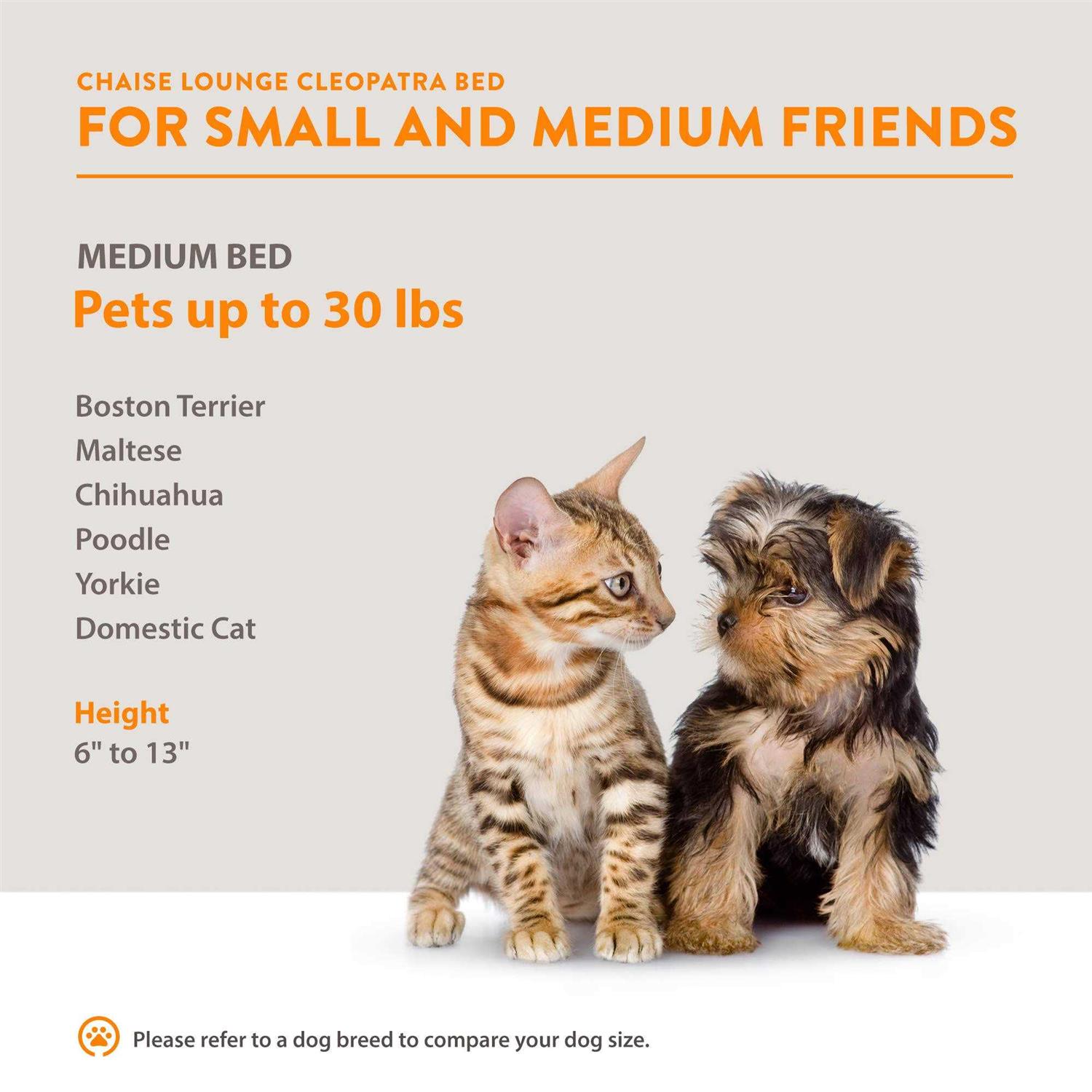 Moots Cleopatra Chaise Lounge Pet Bed - Nail Gallerys