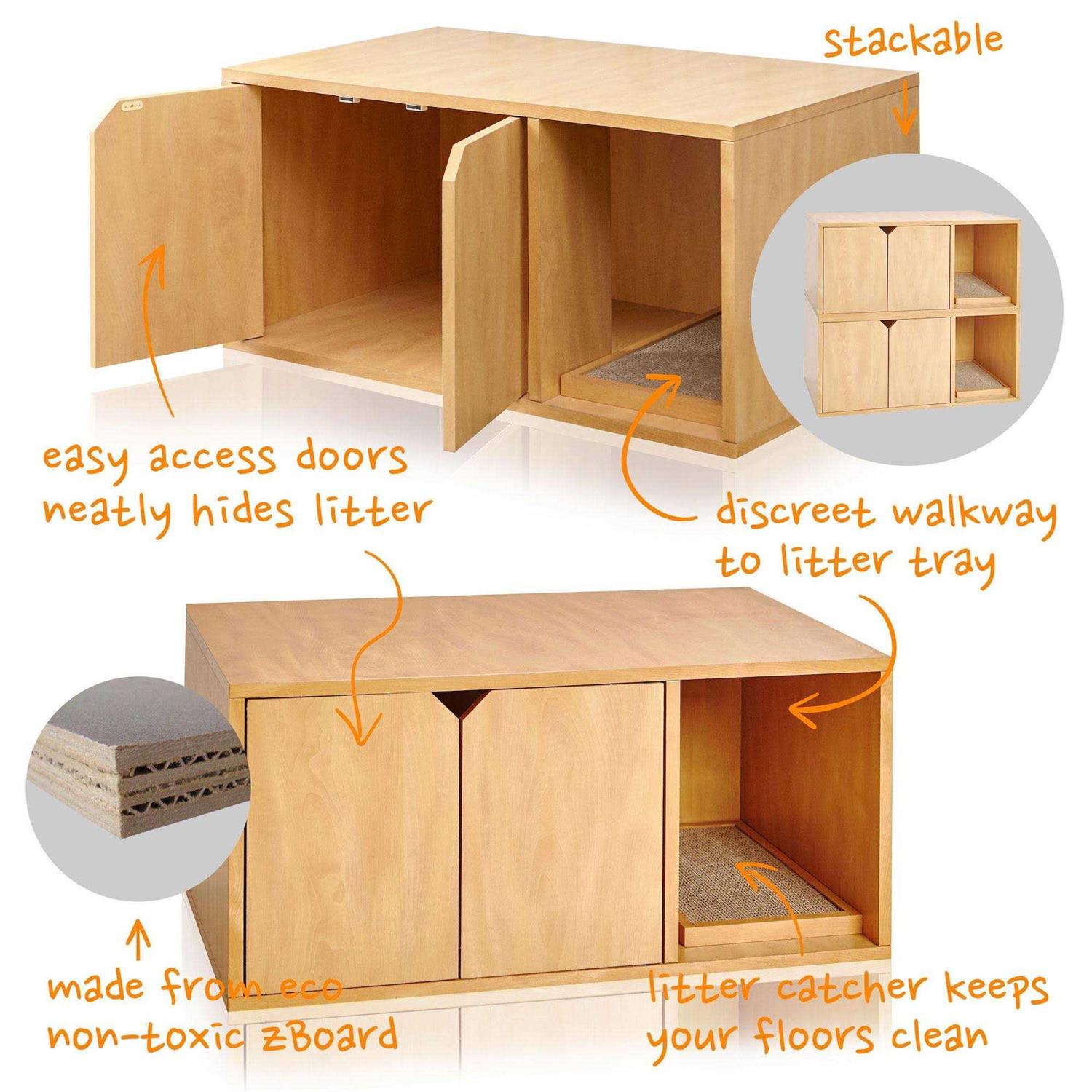 Way Basics Eco Cat Litter Box Enclosure - Nail Gallerys