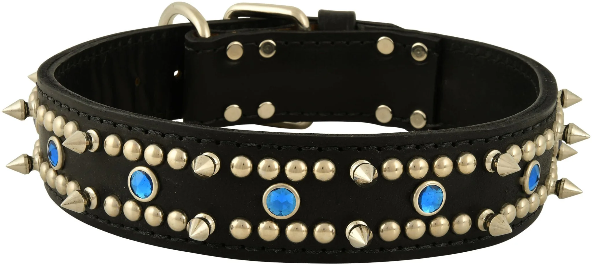 Latigo Protector Spiked, Studded & Jeweled Collar - Nail Gallerys