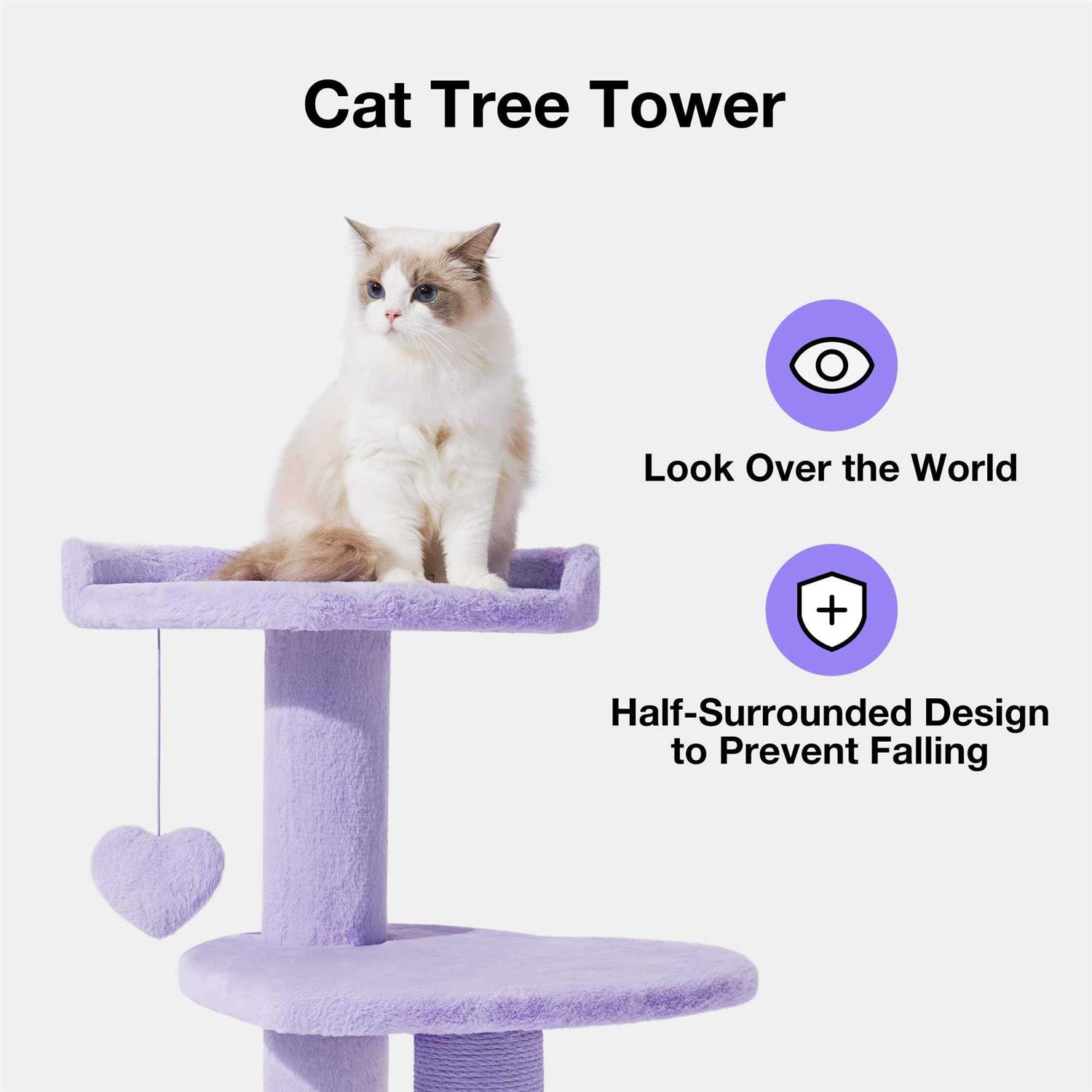 Heartpurrple Cat Climber Tree by Vetreska - Nail Gallerys