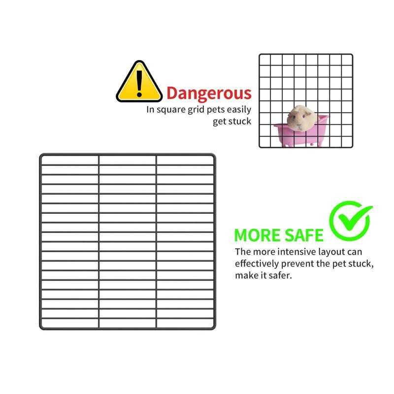 Eiiel Guinea Pig Cage,Indoor Habitat Cage with Waterproof Plastic Bottom,Playpen for Small Pet Bunny - Nail Gallerys